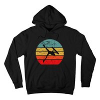 Bodyboard Surfer Retro Vintage Sunset Bodyboarder Surfing Hoodie