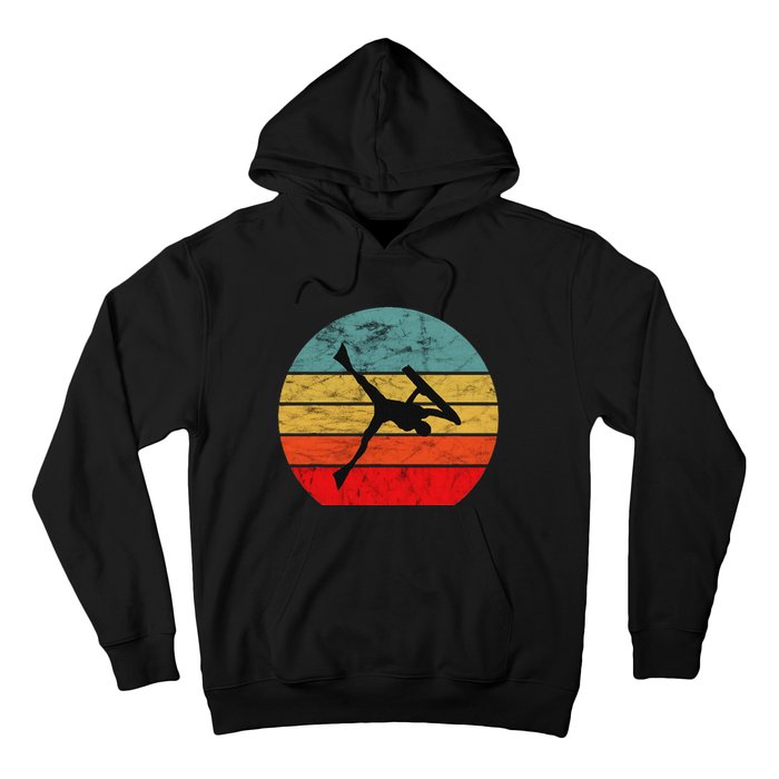 Bodyboard Surfer Retro Vintage Sunset Bodyboarder Surfing Hoodie