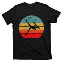 Bodyboard Surfer Retro Vintage Sunset Bodyboarder Surfing T-Shirt