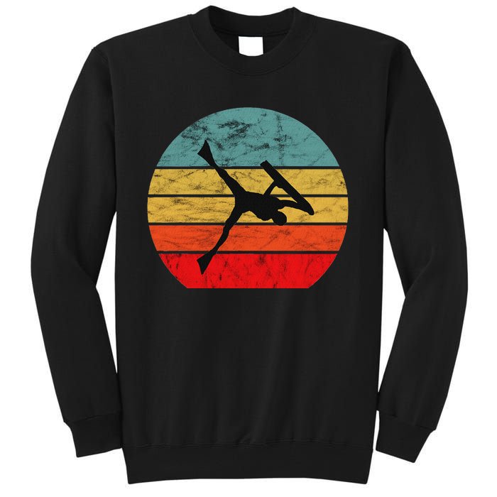 Bodyboard Surfer Retro Vintage Sunset Bodyboarder Surfing Tall Sweatshirt