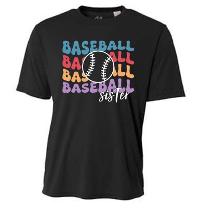 Baseball Sister Retro Big Sister funny Baseball player Cooling Performance Crew T-Shirt