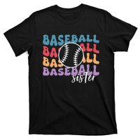 Baseball Sister Retro Big Sister funny Baseball player T-Shirt