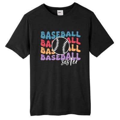 Baseball Sister Retro Big Sister funny Baseball player Tall Fusion ChromaSoft Performance T-Shirt