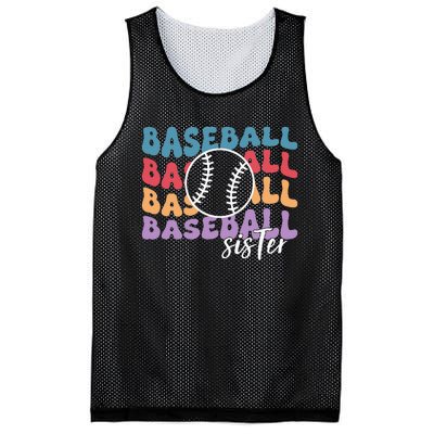 Baseball Sister Retro Big Sister funny Baseball player Mesh Reversible Basketball Jersey Tank