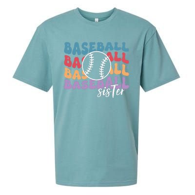 Baseball Sister Retro Big Sister funny Baseball player Sueded Cloud Jersey T-Shirt