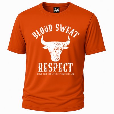 Blood Sweat Respect Tee First Two You Give Last One You Earn Gift Cooling Performance Crew T-Shirt