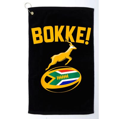 Bokke! Springbok Rugby South African Flag Golf Towel