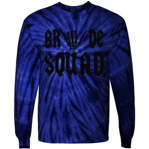 Bride Squad Rock N Roll Halloween Bachelorette Bridal Party Tie-Dye Long Sleeve Shirt