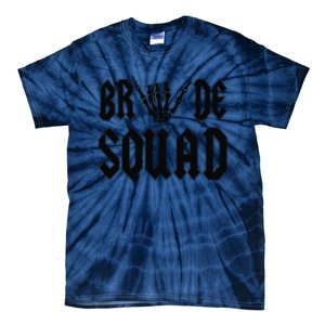 Bride Squad Rock N Roll Halloween Bachelorette Bridal Party Tie-Dye T-Shirt