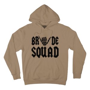 Bride Squad Rock N Roll Halloween Bachelorette Bridal Party Hoodie