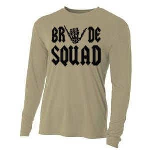 Bride Squad Rock N Roll Halloween Bachelorette Bridal Party Cooling Performance Long Sleeve Crew