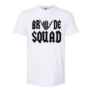 Bride Squad Rock N Roll Halloween Bachelorette Bridal Party Softstyle CVC T-Shirt