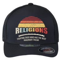 Bag Some Rays Retro Atheist Science Crew Neck Classic Fit Black Cotton & Po Flexfit Unipanel Trucker Cap