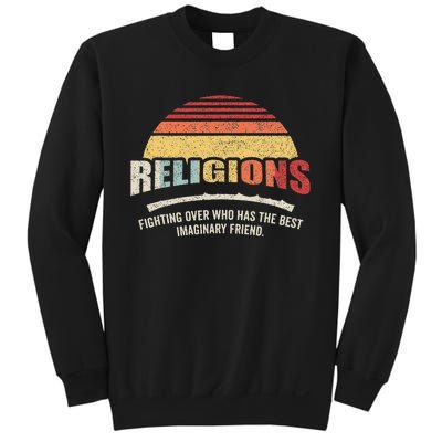 Bag Some Rays Retro Atheist Science Crew Neck Classic Fit Black Cotton & Po Sweatshirt