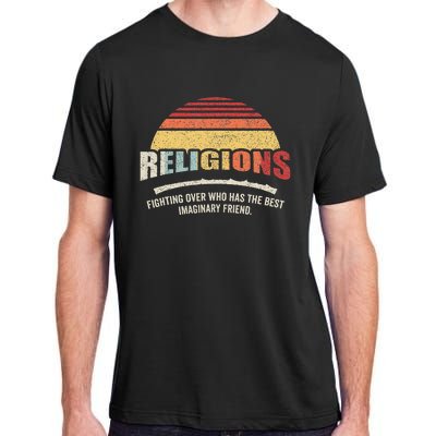 Bag Some Rays Retro Atheist Science Crew Neck Classic Fit Black Cotton & Po Adult ChromaSoft Performance T-Shirt