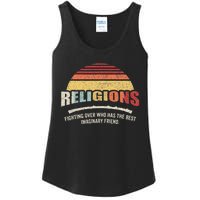 Bag Some Rays Retro Atheist Science Crew Neck Classic Fit Black Cotton & Po Ladies Essential Tank