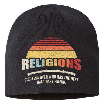 Bag Some Rays Retro Atheist Science Crew Neck Classic Fit Black Cotton & Po Sustainable Beanie