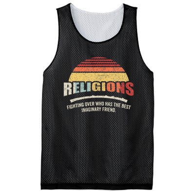 Bag Some Rays Retro Atheist Science Crew Neck Classic Fit Black Cotton & Po Mesh Reversible Basketball Jersey Tank