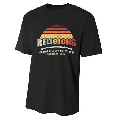 Bag Some Rays Retro Atheist Science Crew Neck Classic Fit Black Cotton & Po Performance Sprint T-Shirt