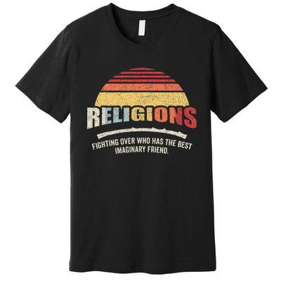 Bag Some Rays Retro Atheist Science Crew Neck Classic Fit Black Cotton & Po Premium T-Shirt