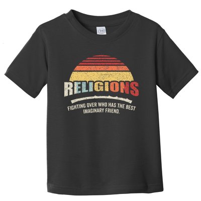 Bag Some Rays Retro Atheist Science Crew Neck Classic Fit Black Cotton & Po Toddler T-Shirt