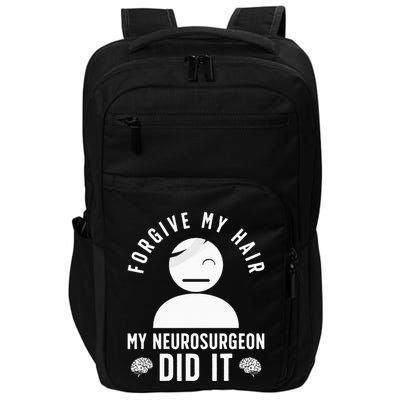 Brain Surgery Recovery Funny Post Brain Surgery Survivor Impact Tech Backpack