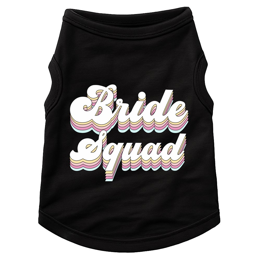 Bride Squad Retro Bachelorette Party Bridesmaids Meaningful Gift Doggie Tank