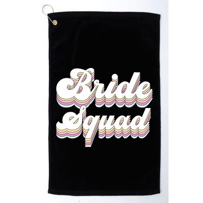 Bride Squad Retro Bachelorette Party Bridesmaids Meaningful Gift Golf Towel