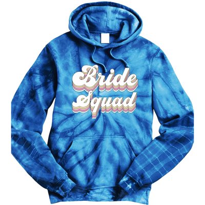 Bride Squad Retro Bachelorette Party Bridesmaids Meaningful Gift Tie Dye Hoodie