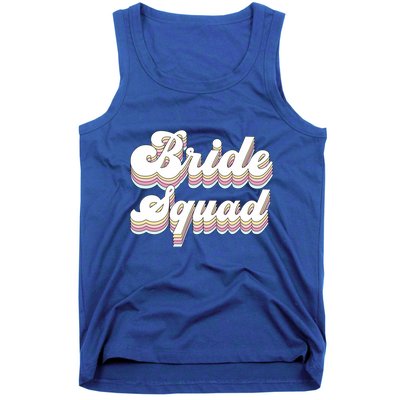 Bride Squad Retro Bachelorette Party Bridesmaids Meaningful Gift Tank Top