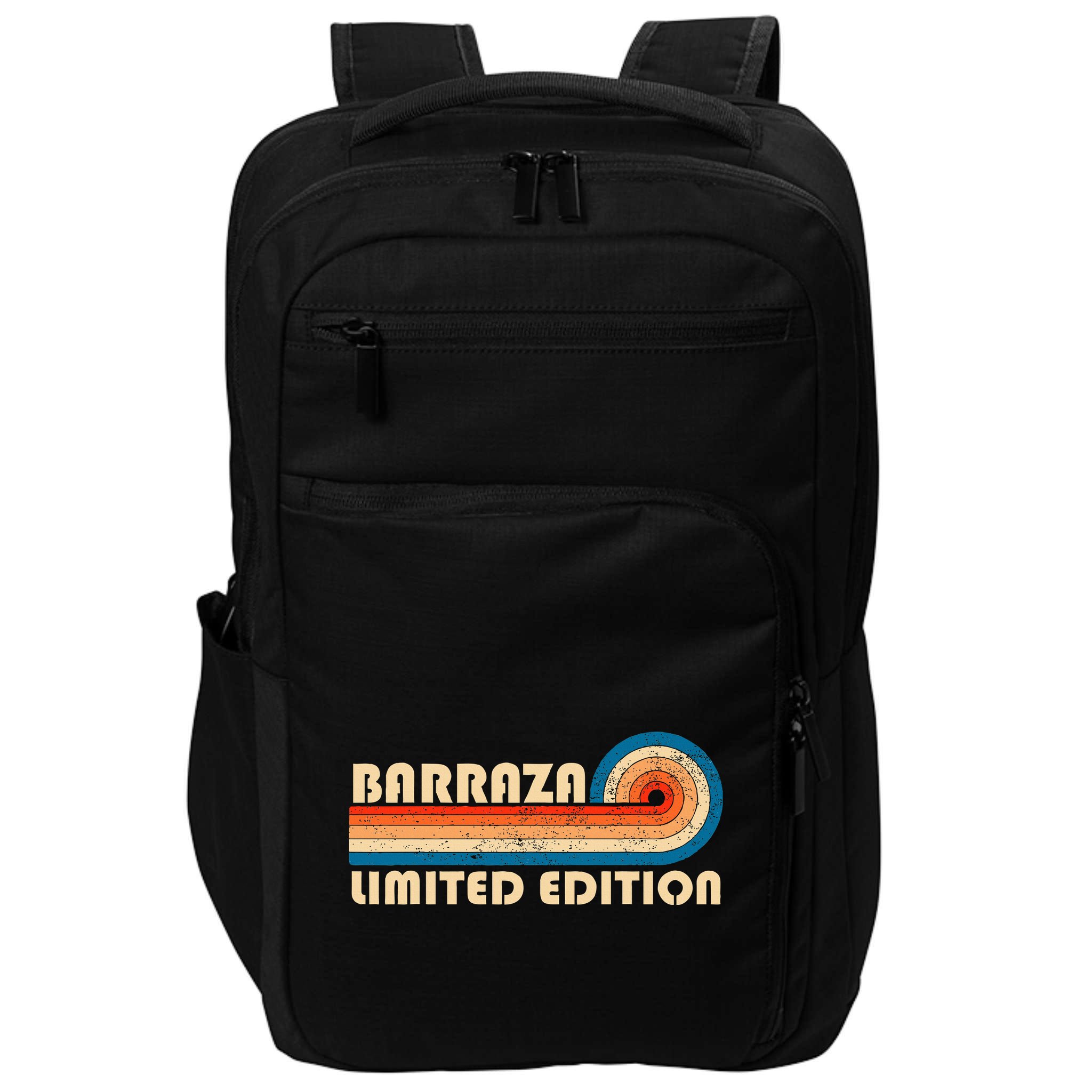 Barraza Surname Retro 80s 90s Birthday Impact Tech Backpack