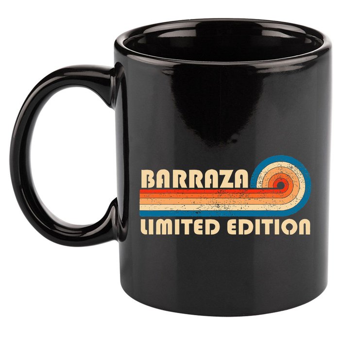Barraza Surname Retro 80s 90s Birthday 11oz C Handle Ceramic Mug