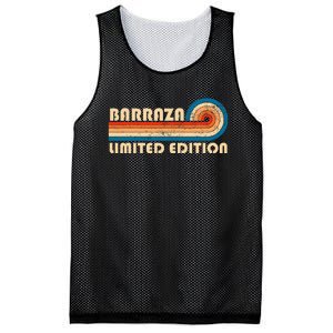 Barraza Surname Retro 80s 90s Birthday Mesh Reversible Basketball Jersey Tank