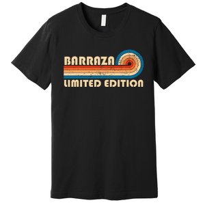 Barraza Surname Retro 80s 90s Birthday Premium T-Shirt