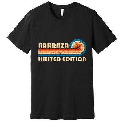 Barraza Surname Retro 80s 90s Birthday Premium T-Shirt