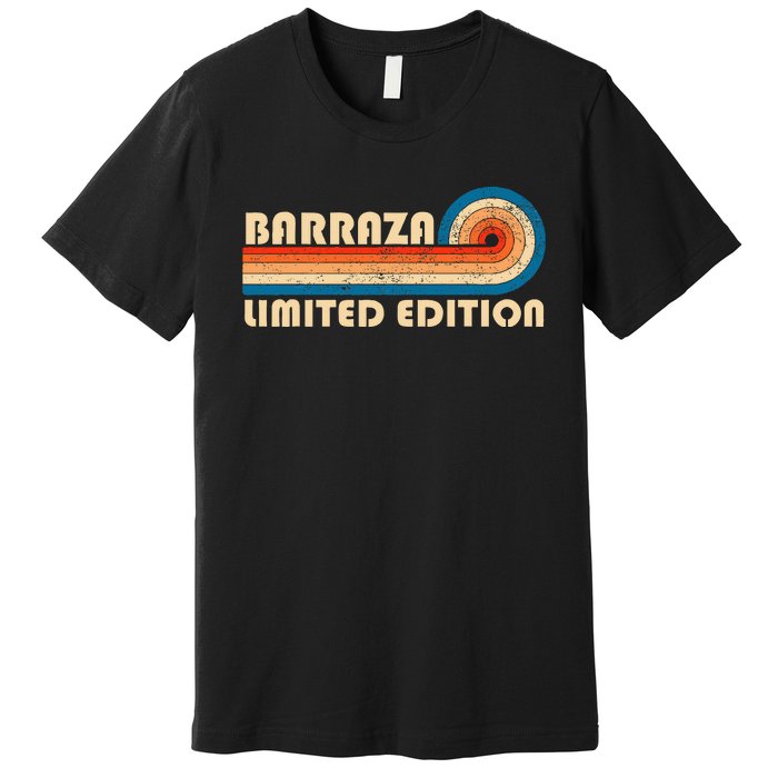 Barraza Surname Retro 80s 90s Birthday Premium T-Shirt