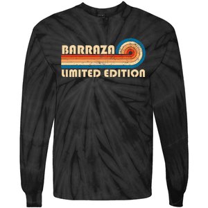 Barraza Surname Retro 80s 90s Birthday Tie-Dye Long Sleeve Shirt