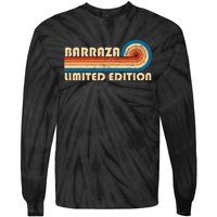 Barraza Surname Retro 80s 90s Birthday Tie-Dye Long Sleeve Shirt