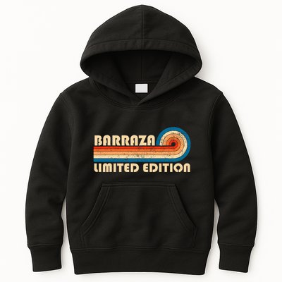 Barraza Surname Retro 80s 90s Birthday Kids Hoodie