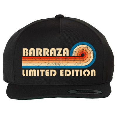 Barraza Surname Retro 80s 90s Birthday Wool Snapback Cap