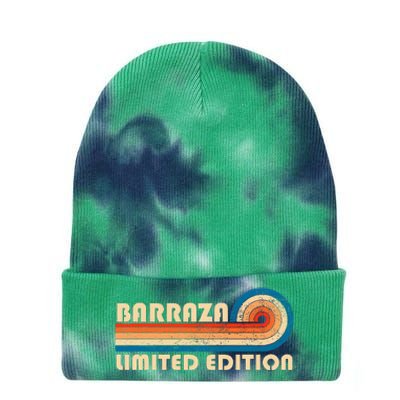 Barraza Surname Retro 80s 90s Birthday Tie Dye 12in Knit Beanie