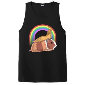 Banana Slug Riding Guinea Pig Rainbow Cute Magical Animal Gift PosiCharge Competitor Tank