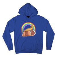 Banana Slug Riding Guinea Pig Rainbow Cute Magical Animal Gift Hoodie