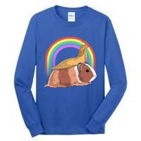 Banana Slug Riding Guinea Pig Rainbow Cute Magical Animal Gift Tall Long Sleeve T-Shirt