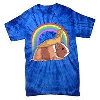 Banana Slug Riding Guinea Pig Rainbow Cute Magical Animal Gift Tie-Dye T-Shirt