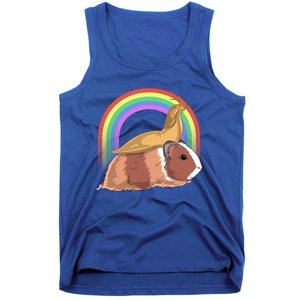 Banana Slug Riding Guinea Pig Rainbow Cute Magical Animal Gift Tank Top