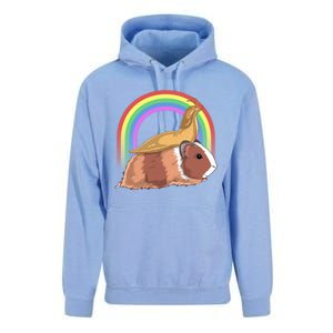 Banana Slug Riding Guinea Pig Rainbow Cute Magical Animal Gift Unisex Surf Hoodie