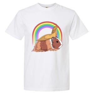 Banana Slug Riding Guinea Pig Rainbow Cute Magical Animal Gift Garment-Dyed Heavyweight T-Shirt