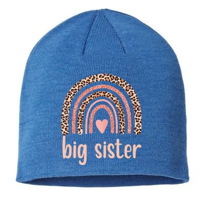 Big Sister Rainbow Leopard Cute Big Sister Sustainable Beanie