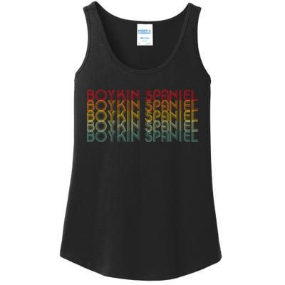 Boykin Spaniel Retro Design Ladies Essential Tank